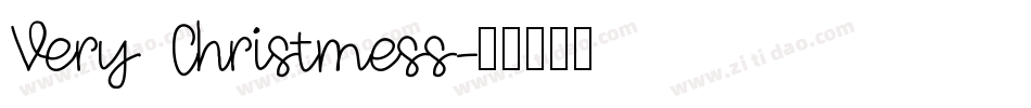 Very Christmess字体转换